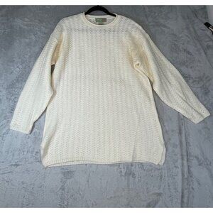 American Weekend womens Medium Vintage sweater office white